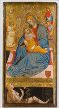 The Madonna of Humility with the Temptation of Eve, c. 1400. Olivuccio di Ciccarello (Italian,