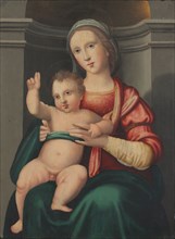 Madonna and Child in a Niche, c. 1520s. Attributed to Antonio del Ceraiolo (Italian). Oil on wood;