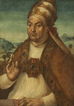 Portrait of Pope Sixtus IV della Rovere, early 1500s. Attributed to Pedro Berruguete (Castilian, c.