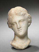 Head of a Woman, 3rd-2nd Century BC. Greece, Hellenistic period. Marble; overall: 16.6 x 9.6 x 9.6
