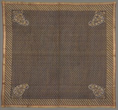 Fragment, 1800s. India, 19th century. Brocade; silk, gold and silver threads; overall: 127 x 139.7