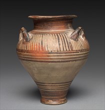 Three Handled Jar, Late Helladic III A1 (mycenaean). Cyprus, Late Helladic III A1. Ceramic