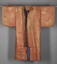 Noh Robe, 1800-1850. Japan, 19th century, Tokugawa Period (1600-1850). Silk, metal thread; overall: