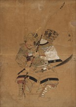 Minemotto Tametomo in Armor, 1615-1868. Japan, Ukiyo-e School, Edo Period (1615-1868). overall: 38