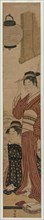 Two Geisha on a Balcony, 1782. Torii Kiyonaga (Japanese, 1752-1815). Color woodblock print; sheet: