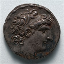 Tetradrachm: Head of Antiochus VIII (obverse), 111-109 BC. Greece, late 2nd century BC. Silver;