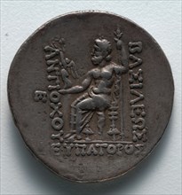 Tetradrachm: Zeus (reverse), 164-162 BC. Greece, 2nd century BC. Silver; diameter: 3.1 cm (1 1/4 in