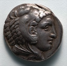 Tetradrachm: Head of Young Herakles in Lion Skin (obverse), 336-323 BC. Greece, Macedonia,