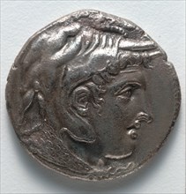 Stater: Alexander the Great (obverse), 305-285 BC. Egypt, Greece, reign of Ptolemy I. Silver;