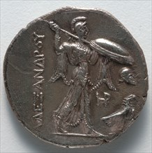 Stater: Athena and Eagle (reverse), 305-285 BC. Egypt, Greece, reign of Ptolemy I. Silver; overall:
