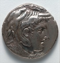 Stater, 305-285 BC. Egypt, Greece, reign of Ptolemy I. Silver; overall: 3 cm (1 3/16 in.).
