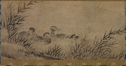 Ducks and Reeds, 17th century. Japan, Kano  School, Momoyama (1573-1615)- Edo (1615-1868) periods.