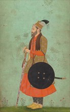 Portrait of Prince Murad Baksh, c. 1655. India, Mughal Dynasty (1526-1756). Color and gold on