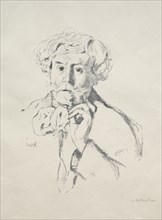 Edmond de Goncourt, 1897. William Rothenstein (British, 1872-1945). Lithograph