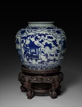 Jar, 1522-1566. China, Jiangxi province, Jingdezhen kilns, Ming dynasty (1368-1644), Jiajing mark