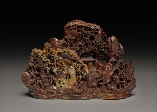 Landscape, 1644-1911. China, Qing dynasty (1644-1911). Soapstone; overall: 15.3 x 22.3 x 9.6 cm (6