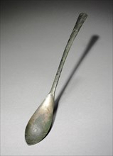 Spoon, 918-1392. Korea, Goryeo period (918-1392). Silver bronze; overall: 25.6 cm (10 1/16 in.).