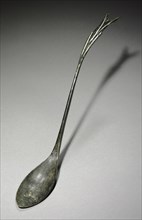 Spoon with Fish-Tail Design, 918-1392. Korea, Goryeo period (918-1392). Silver bronze; overall: 28
