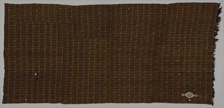 Shawl, late 1800s. India, Punjab, late 19th century. Tapestry twill; wool; overall: 261.6 x 118.8