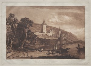 Ville de Thun. Joseph Mallord William Turner (British, 1775-1851). Etching and mezzotint