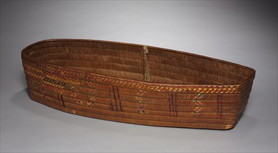 Baby Basket, c 1875- 1910. Northwest Coast, Frazer River, Salish, Late 19th century. Basketry;