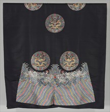 Unfinished robe, 1800-1825. China, Qing Dynasty (1644-1912). Silk with silk and metal thread