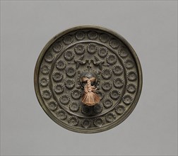 Mirror, 1400s-1500s. Japan, Muromachi Period (1392-1573). Bronze; diameter: 11.2 cm (4 7/16 in.).