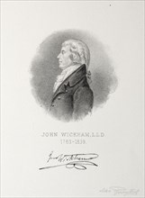 John Wickham. Max Rosenthal (American, 1833-1918). Lithograph