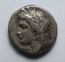Stater, 330-300 BC. Greece, 4th century BC. Silver; diameter: 2 cm (13/16 in.).