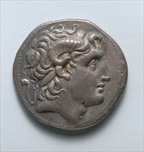 Tetradrachm, 323-281 BC. Greece, 4th century BC. Silver; diameter: 0.6 cm (1/4 in.).