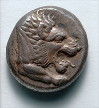 Drachm, 550-500 BC. Greece, 6th century BC. Silver; diameter: 1.6 cm (5/8 in.).