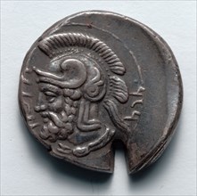 Stater: Ares (reverse), 379-374 BC. Greece, 4th century BC. Silver; diameter: 2.3 cm (7/8 in.).