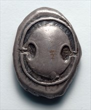 Stater, 395-387 BC. Greece, 4th century BC. Silver; diameter: 2.6 cm (1 in.).