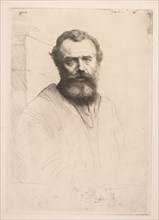 Self-Portrait (Third Plate). Alphonse Legros (French, 1837-1911). Etching