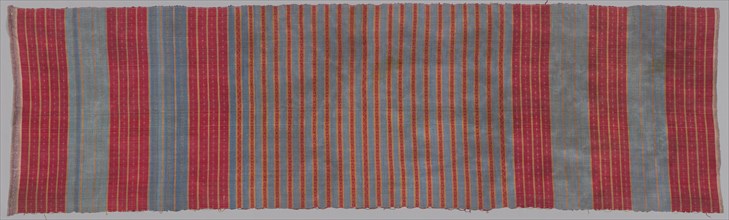 Blanket, 1800s. India, 19th century. Twill weave: cotton?, metal thread; overall: 302.3 x 87.6 cm