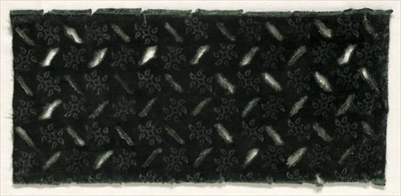 Stamped Velvet, 17th century. Spain, 17th century. Velvet (cut and stamped): silk; overall: 36 x 16