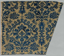 Velvet, 1600s. China, 17th century. Velvet; overall: 36.2 x 41.3 cm (14 1/4 x 16 1/4 in.).