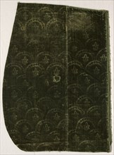 Fragment of Stamped Velvet, early 1600s. France or Spain, early 17th century. Stamped velvet;