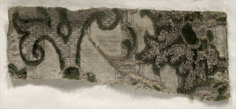 Cloth of Gold, 16th century. Spain, 16th century. Silk velvet; overall: 9 x 21.5 cm (3 9/16 x 8