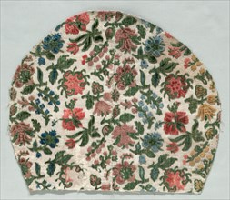 Velvet Fragment, late 1600s. Italy, Genoa, late 17th century. Velvet (cut, uncut, voided); silk and