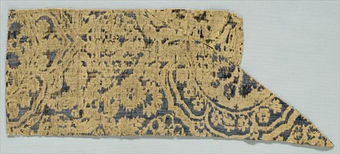Velvet Fragment, 1400s. Italy, 15th century. Velvet (cut and uncut); silk; overall: 48.3 x 18.5 cm