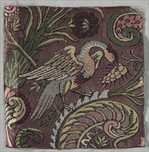 Textile Fragment, 1600s. Italy, 17th century. Compound twill weave; overall: 27 x 26.8 cm (10 5/8 x
