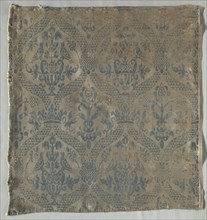 Damask Fragment, 1500s. Italy, 16th century. Damask; overall: 53.5 x 50 cm (21 1/16 x 19 11/16 in.)