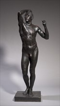 The Age of Bronze, 1875-1876. Auguste Rodin (French, 1840-1917). Bronze; with base: 182.2 x 66.4 x