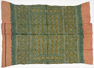 Fragment, 1800s. India, 19th century. Cotton; tied and dyed; overall: 137.2 x 188 cm (54 x 74 in.)