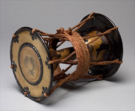 Tsuzumi Drum, 1800s. Japan, Edo (1615-1868) - Meiji (1868-1912) periods. Wood with lacquer and