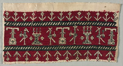 Five Embroidered Fragments, 18th-19th century. Morocco, Azemmur, 18th-19th century. Embroidery:
