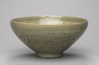 Bowl with Inlaid Waterfowl, Willow, and  Reed Design, 1300s. Korea, Goryeo period (918-1392).
