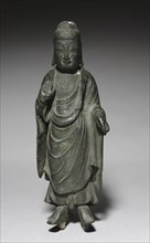 Standing Buddha, 57 BC-AD 676. Korea, Silla period (57 BC-AD 676). Bronze; overall: 18.5 cm (7 5/16