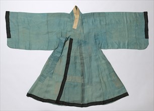 Inner Coat for the Royal Ceremonial Costume, late1800s-early 1900s. Blue silk, gauze weave; black